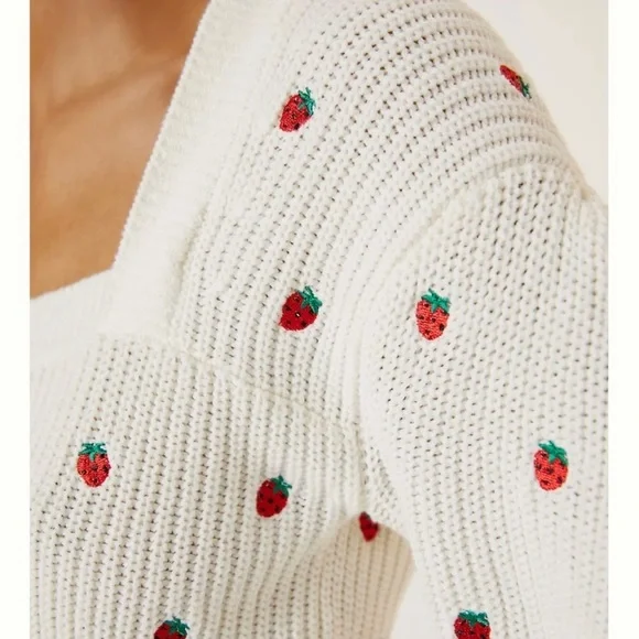 Anthropologie Maeve Embroidered Sweater Top NWT Size 3X - Picture 3 of 14